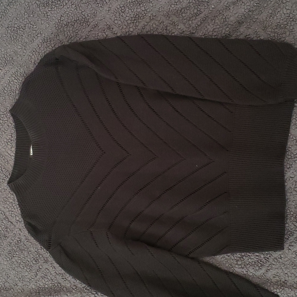 NWOT EXPRESS Black sweater - Picture 2 of 3